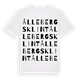 White t-shirt med Ållebergs klint ordlek t-shirt