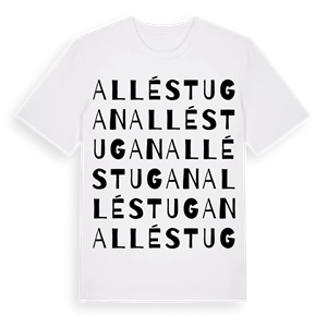 Alléstugan ordlek t-shirt – ekologisk bomull t-shirt från Pinshirt
