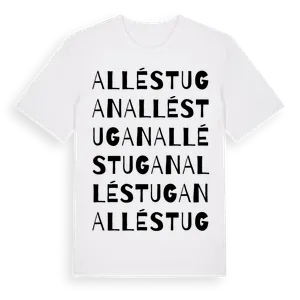 Alléstugan ordlek t-shirt – ekologisk bomull t-shirt från Pinshirt