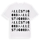 White t-shirt med Alléstugorna ordlek t-shirt