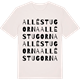 Vintage White t-shirt med Alléstugorna ordlek t-shirt