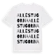 White t-shirt med Alléstugorna ordlek t-shirt