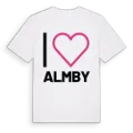 Jag älskar Almby t-shirt stort tryck