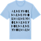 Blue Soul t-shirt med Almbyholm ordlek t-shirt