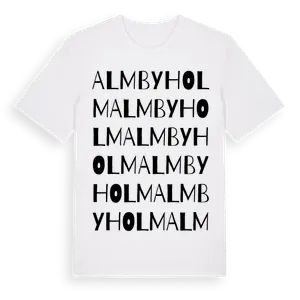 Almbyholm ordlek t-shirt – ekologisk bomull t-shirt från Pinshirt