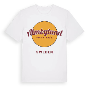 Almbylund cirkel t-shirt – ekologisk bomull t-shirt från Pinshirt