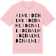 Pink Cotton t-shirt med Almliden ordlek t-shirt