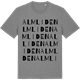 Mid Heather Gray t-shirt med Almliden ordlek t-shirt