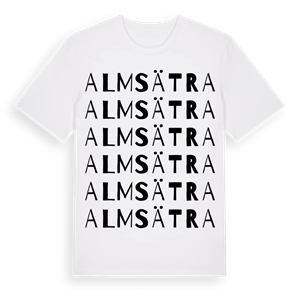Almsätra ordlek t-shirt – ekologisk bomull t-shirt från Pinshirt