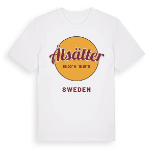 Ålsätter cirkel t-shirt – ekologisk bomull t-shirt från Pinshirt