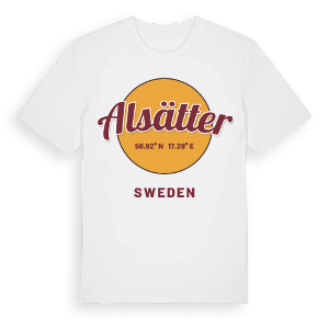 Alsätter cirkel t-shirt – ekologisk bomull t-shirt från Pinshirt