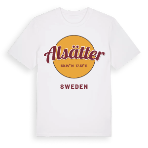 Alsätter cirkel t-shirt – ekologisk bomull t-shirt från Pinshirt