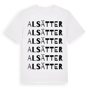 Alsätter ordlek t-shirt – ekologisk bomull t-shirt från Pinshirt
