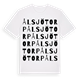 Ålsjötorp ordlek t-shirt
