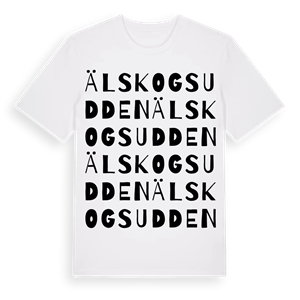 Älskogsudden ordlek t-shirt – ekologisk bomull t-shirt från Pinshirt