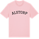 Pink Cotton t-shirt med Alstorp böjd t-shirt