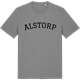 Mid Heather Gray t-shirt med Alstorp böjd t-shirt