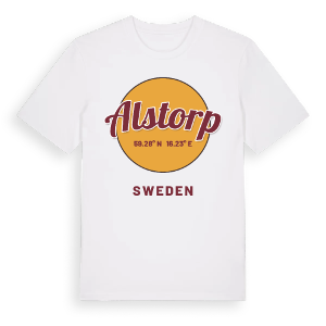 Alstorp cirkel t-shirt – ekologisk bomull t-shirt från Pinshirt