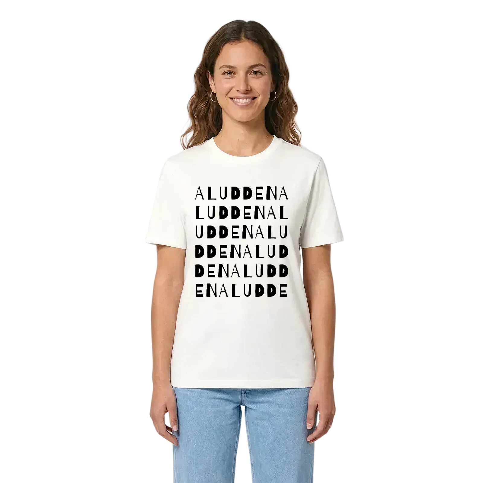 Aludden ordlek t-shirt – White, i miljö