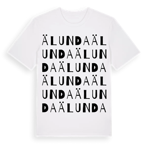 Älunda ordlek t-shirt – ekologisk bomull t-shirt från Pinshirt