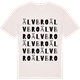 Vintage White t-shirt med Älvbro ordlek t-shirt