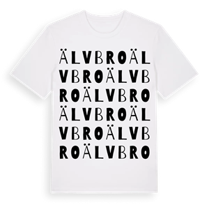 Älvbro ordlek t-shirt – ekologisk bomull t-shirt från Pinshirt