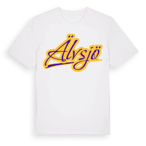 Älvsjö baseball t-shirt – ekologisk bomull t-shirt från Pinshirt