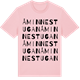 Pink Cotton t-shirt med Åminnestugan ordlek t-shirt