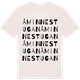 Vintage White t-shirt med Åminnestugan ordlek t-shirt