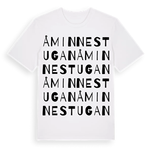 Åminnestugan ordlek t-shirt – ekologisk bomull t-shirt från Pinshirt