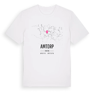 Amtorp karta t-shirt – ekologisk bomull t-shirt från Pinshirt