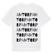 White t-shirt med Amtorp ordlek t-shirt