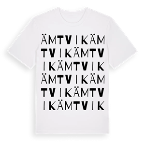 Ämtvik ordlek t-shirt – ekologisk bomull t-shirt från Pinshirt