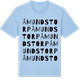 Blue Soul t-shirt med Åmundstorp ordlek t-shirt