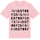 Pink Cotton t-shirt med Åmunstorpenäs ordlek t-shirt