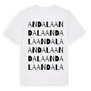 Andala ordlek t-shirt – ekologisk bomull t-shirt från Pinshirt