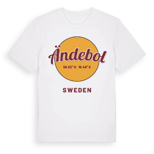 Ändebol cirkel t-shirt – ekologisk bomull t-shirt från Pinshirt