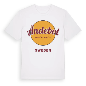 Ändebol cirkel t-shirt – ekologisk bomull t-shirt från Pinshirt