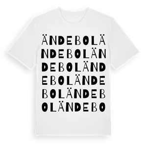 Ändebol ordlek t-shirt – ekologisk bomull t-shirt från Pinshirt