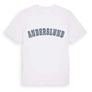 Anderslund college t-shirt – ekologisk bomull t-shirt från Pinshirt