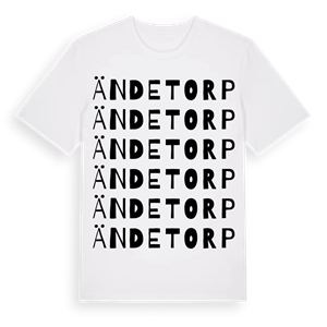 Ändetorp ordlek t-shirt – ekologisk bomull t-shirt från Pinshirt