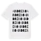 White t-shirt med Andrebo ordlek t-shirt