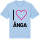 Blue Soul t-shirt med Jag älskar Ånga t-shirt stort tryck
