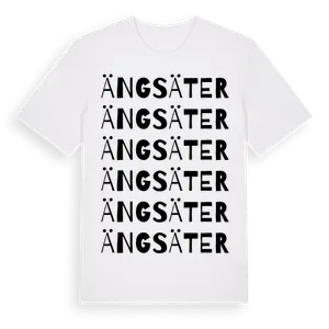 Ängsäter ordlek t-shirt – ekologisk bomull t-shirt från Pinshirt