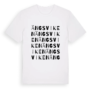Ängsviken ordlek t-shirt – ekologisk bomull t-shirt från Pinshirt