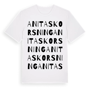 Anitas korsning ordlek t-shirt – ekologisk bomull t-shirt från Pinshirt