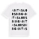 Anitas korsning ordlek t-shirt