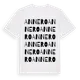 White t-shirt med Annero ordlek t-shirt