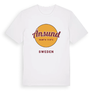 Ånsund cirkel t-shirt – ekologisk bomull t-shirt från Pinshirt