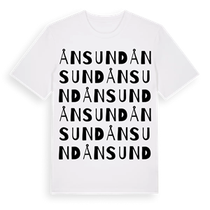 Ånsund ordlek t-shirt – ekologisk bomull t-shirt från Pinshirt
